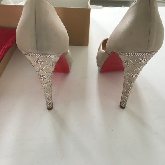 Christian Louboutin Swarovski Crystal Studded Heel - Picture 6 of 8